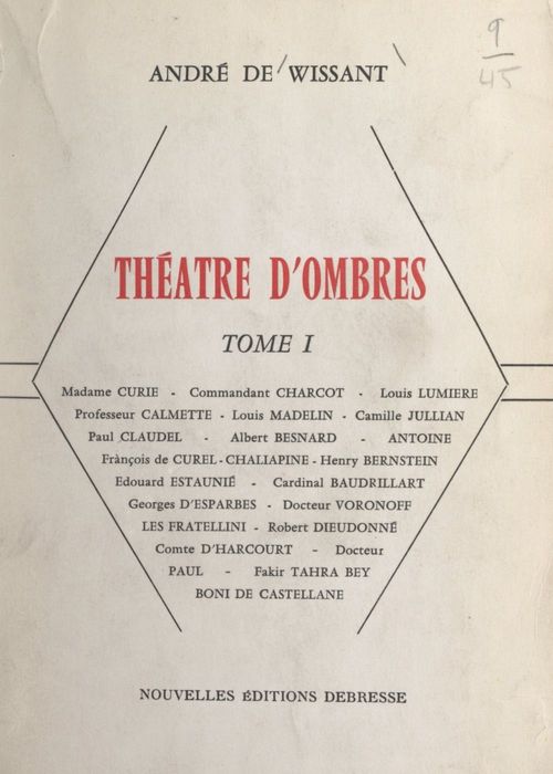 ebook cover of Théâtre d'ombres (1), by Andre De Wissant