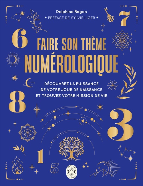 Couverture ebook de Faire son thème numérologique, de Delphine Ragon