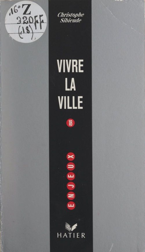 Couverture ebook de Vivre la ville, de Christophe Sibieude