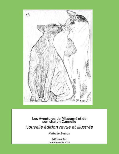ebook cover of Les Aventures de Miaoumé et de son chaton Cannellle, by Nathalie Besson