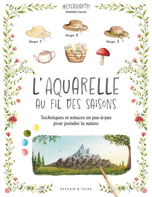 ebook cover of L'aquarelle au fil des saisons, by Mathilde Faucon