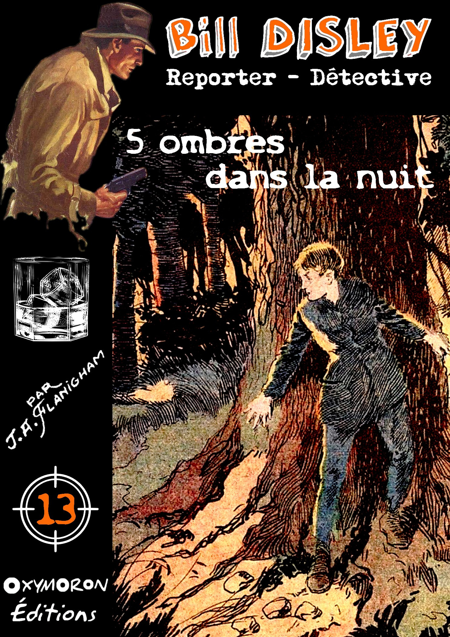 Couverture ebook de 5 ombres dans la nuit, de J.A. Flanigham