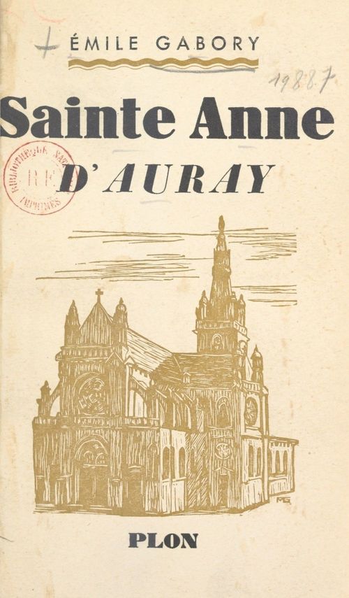 ebook cover of Sainte-Anne d'Auray, by Emile Gabory
