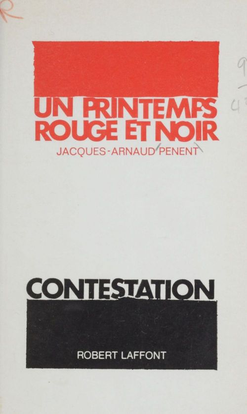 ebook cover of Un printemps rouge et noir, by Jacques-Arnaud Penent