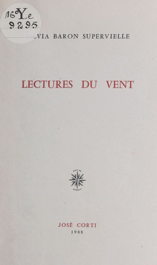 ebook cover of Lectures du vent, by Baron