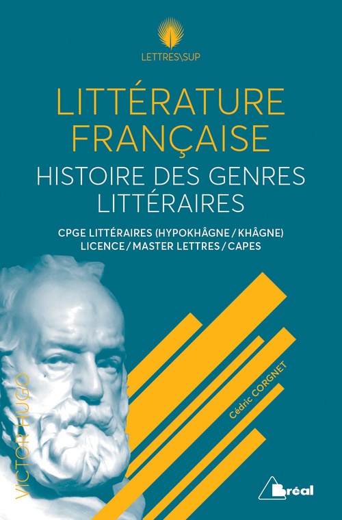 Couverture ebook de Littérature française : Histoire des genres littéraires, de Cédric Corgnet