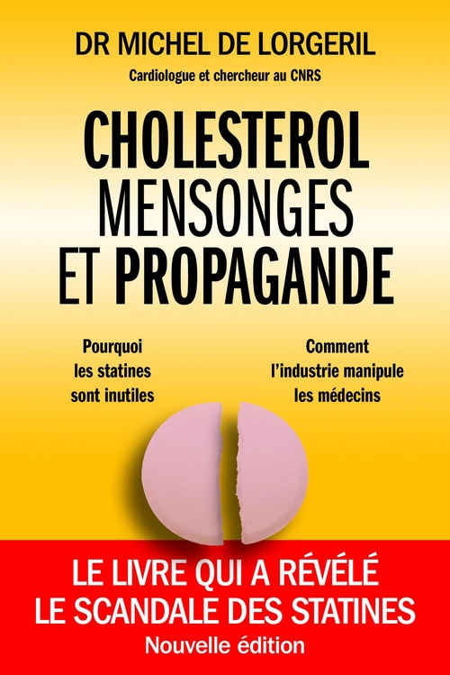 Couverture ebook de Cholestérol mensonges et propagande, de Michel De Lorgeril