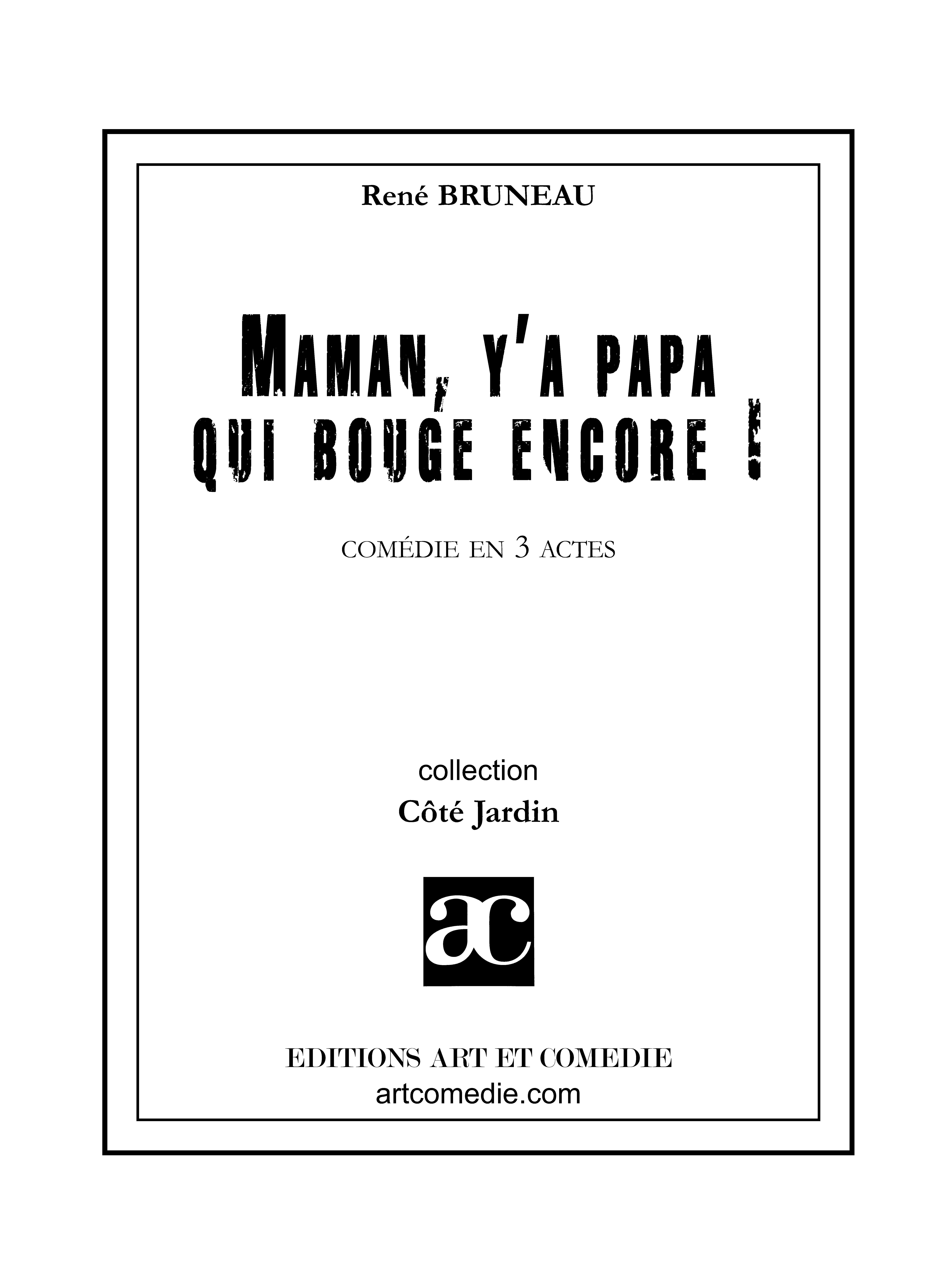 Couverture ebook de Maman, y'a papa qui bouge encore !, de René Bruneau