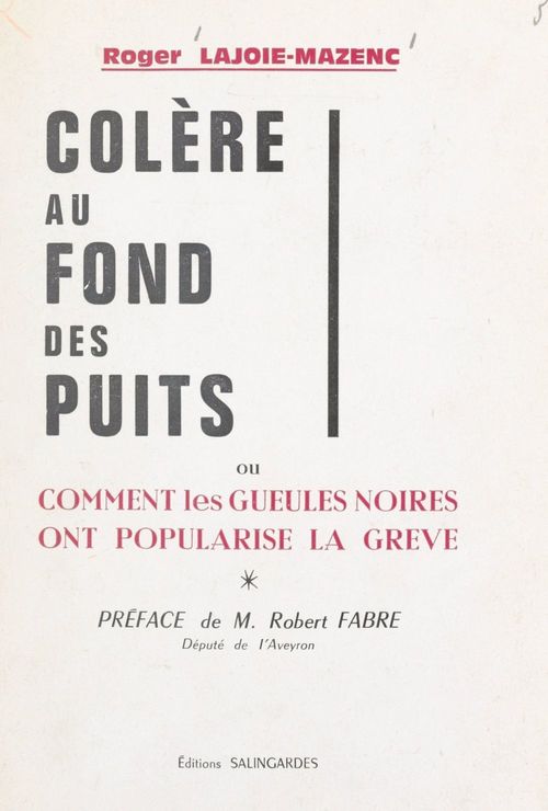 ebook cover of Colère au fond des puits, by Roger Lajoie-mazenc