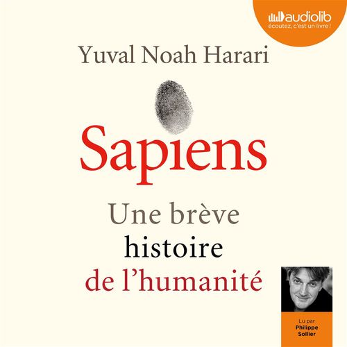 audiobook cover of Sapiens - Une brève histoire de l'humanité, by Yuval Noah Harari