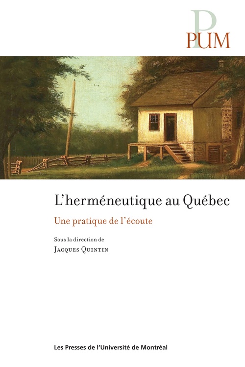 Couverture ebook de L'herméneutique au Québec, de Jacques Quintin, Collectif