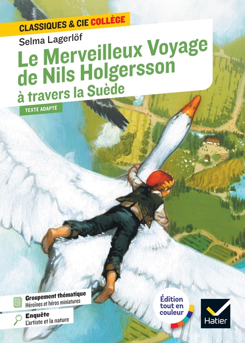 ebook cover of Le Merveilleux Voyage de Nils Holgersson à travers la Suède, by Selma Lagerlöf, Laurence Vismes-Mokrani (de)