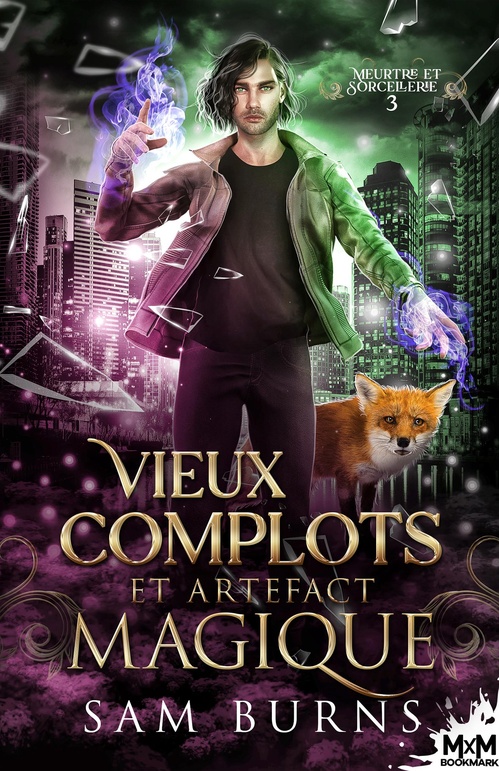 Couverture ebook de Vieux complots et artefact magique, de Sam Burns