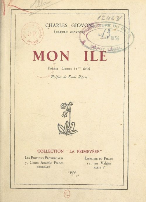ebook cover of Mon île, by Charles (Carulu) Giovoni