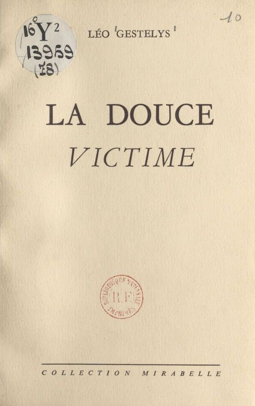 ebook cover of La douce victime, by Leo Gestelys