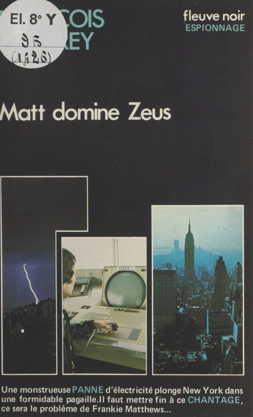 Couverture ebook de Matt domine Zeus, de François Chabrey