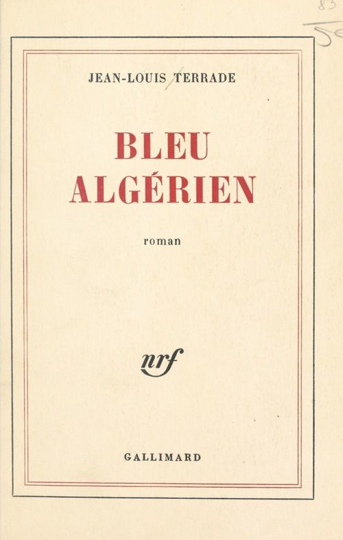 Couverture ebook de Bleu algérien, de Jean-Louis Terrade