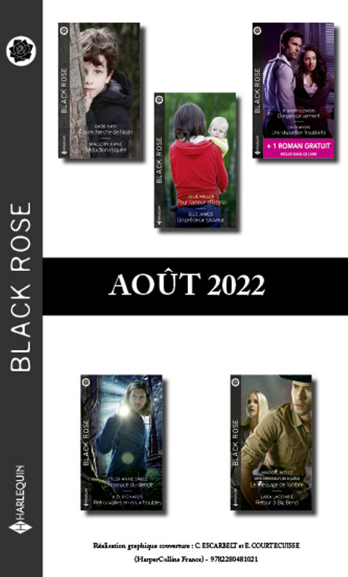 Couverture ebook de Pack mensuel Black Rose - 10 romans + 1 gratuit (Août 2022), de Collectif