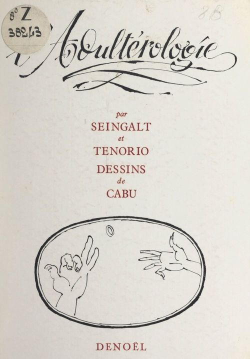 ebook cover of L'adultérologie, by Seingalt, Tenorio