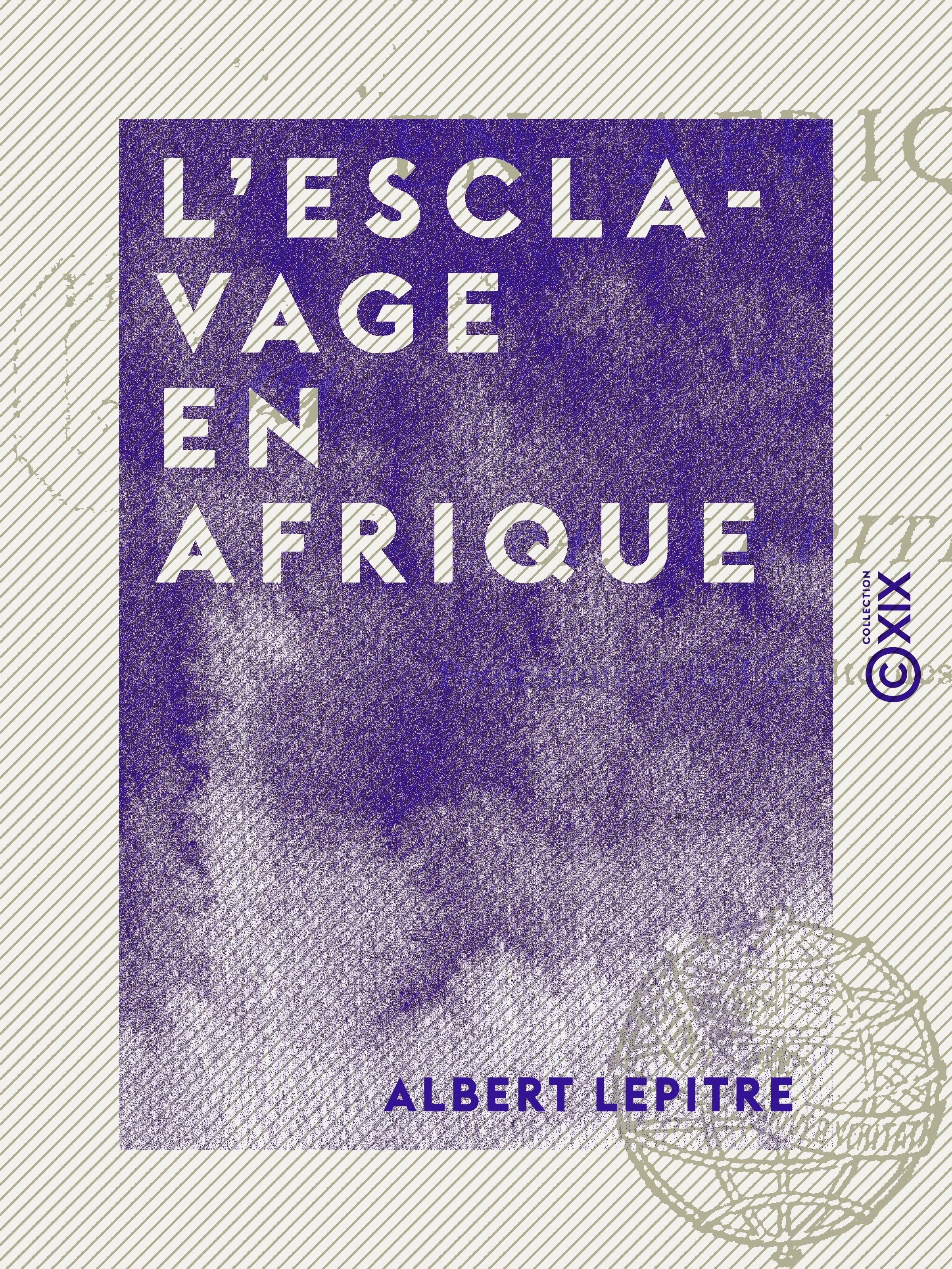 Couverture ebook de L'Esclavage en Afrique, de Albert Lepitre