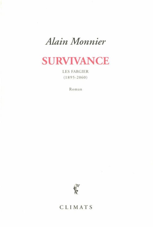 ebook cover of Survivance, by Alain Monnier