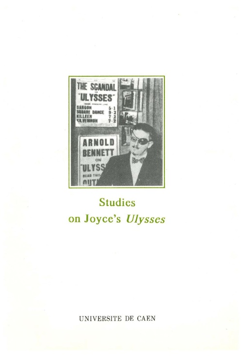 Couverture ebook de Studies on Joyce´s Ulysses, de