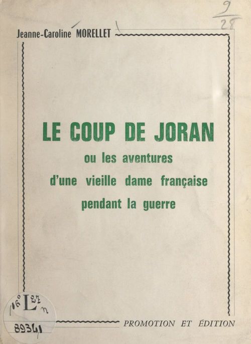 Couverture ebook de Le coup de Joran, de Jeanne-Caroline Morellet