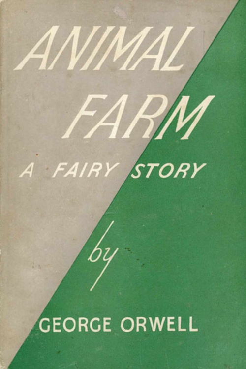 ebook cover of Animal Farm, by George Orwell