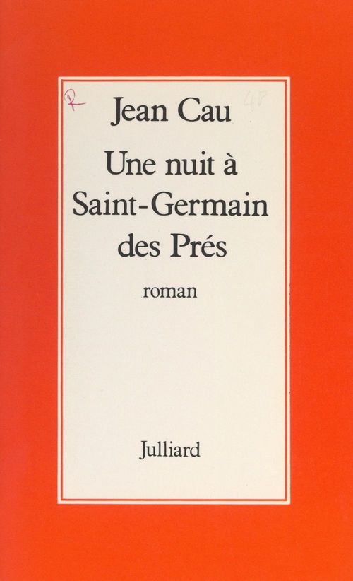 Couverture ebook de Une nuit à Saint-Germain-des-Prés, de Jean Cau