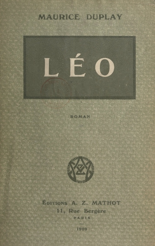 Couverture ebook de Léo, de Maurice Duplay