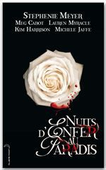 ebook cover of Nuits d'enfer au paradis, by Meg Cabot, Kim Harrison, Michèle Jaffe, Stephenie Meyer, Lauren Myracle