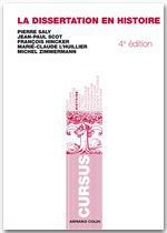 ebook cover of La dissertation en histoire, by François Hincker, Marie-Claude L'Huillier, Pierre Saly, Jean-Paul Scot, Michel Zimmermann
