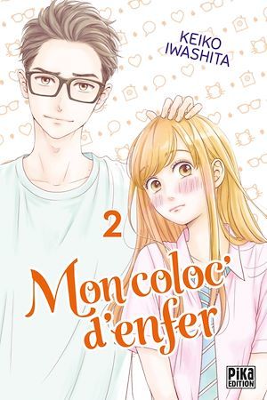 Couverture ebook de Mon coloc' d'enfer T02, de Keiko Iwashita