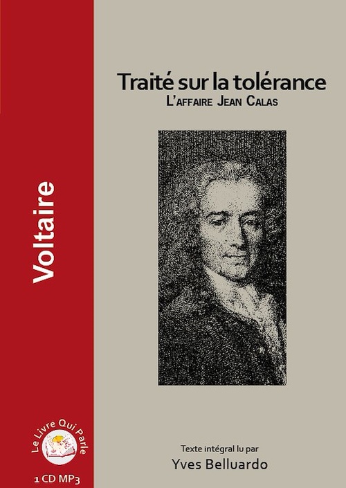 audiobook cover of Traité sur la tolérance, by Voltaire, Yves Belluardo