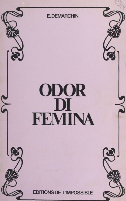 Couverture ebook de Odor di femina, de Edouard Demarchin