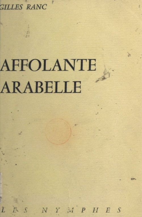 Couverture ebook de Affolante Arabelle, de Gilles Ranc