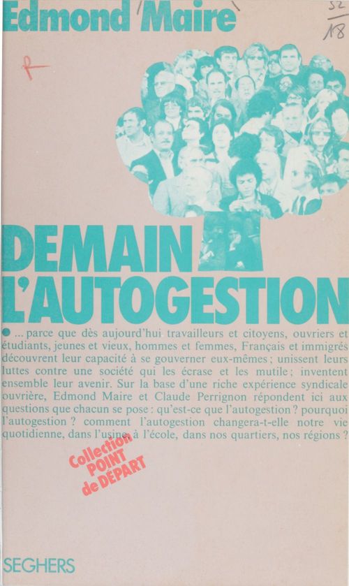 ebook cover of Demain, l'autogestion, by Claude Perrignon, Edmond Maire