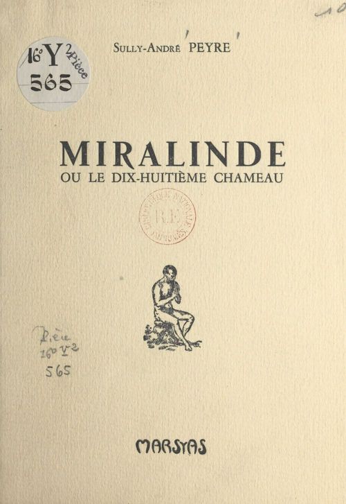 Couverture ebook de Miralinde, de Sully-Andre Peyre