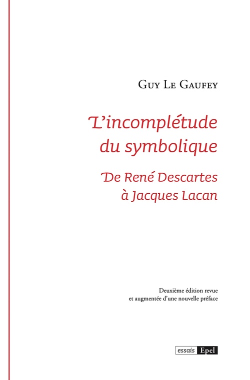 ebook cover of L'incomplétude du symbolique, by Guy Le Gaufey