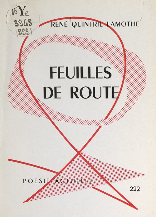 ebook cover of Feuilles de route, by Rene Quintrie Lamothe