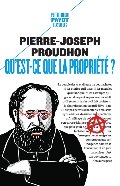 ebook cover of Qu'est-ce que la propriété?, by Pierre-Joseph Proudhon