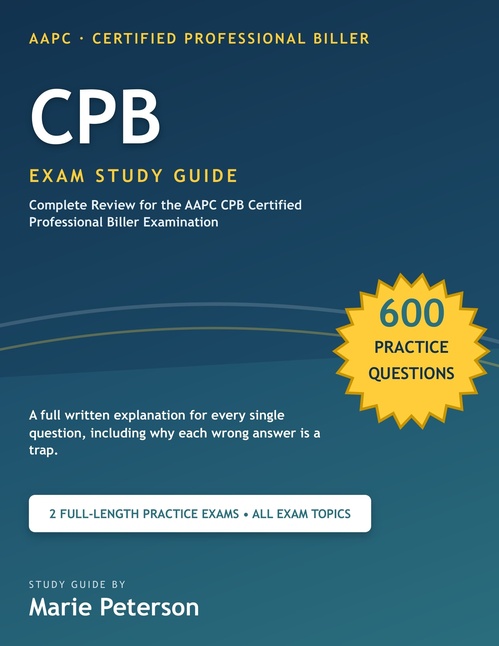 ebook cover of CPB Exam Study Guide, by Marie Peterson