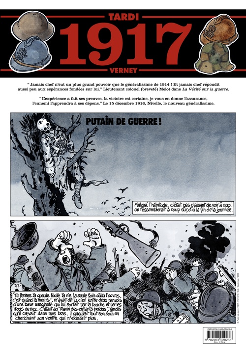 ebook cover of Journal de guerre - 1917, by Tardi