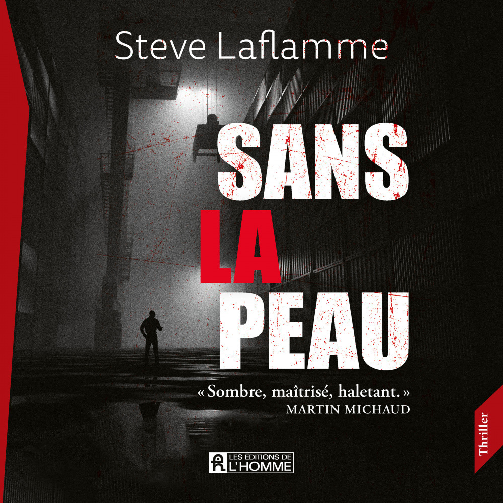 audiobook cover of Sans la peau, by Steve Laflamme