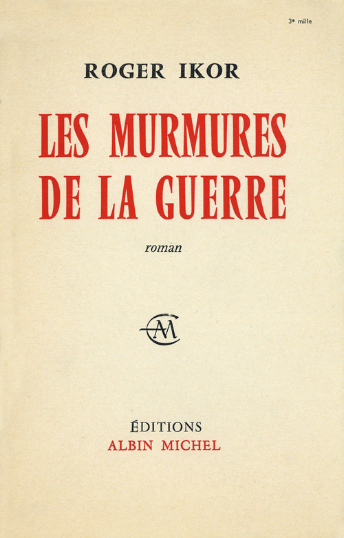 Couverture ebook de Les Murmures de la guerre, de Roger Ikor