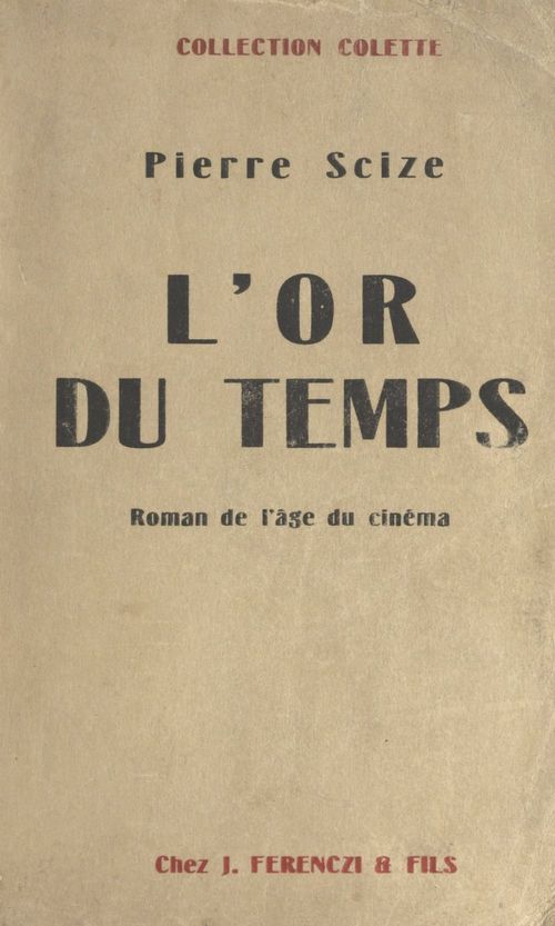 Couverture ebook de L'or du temps, de Pierre Scize