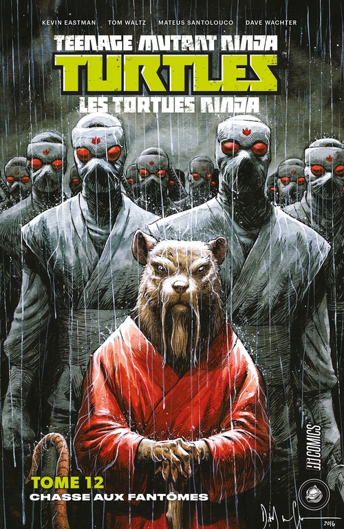 Couverture ebook de Les Tortues Ninja - TMNT, T12 : Chasse aux fantômes, de Kevin Eastman, Mateus Santolouco, Tom Waltz, Dave Watcher