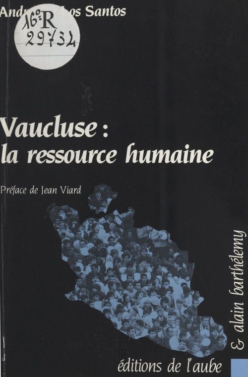 ebook cover of Vaucluse : la ressource humaine, by Andre De Los Santos