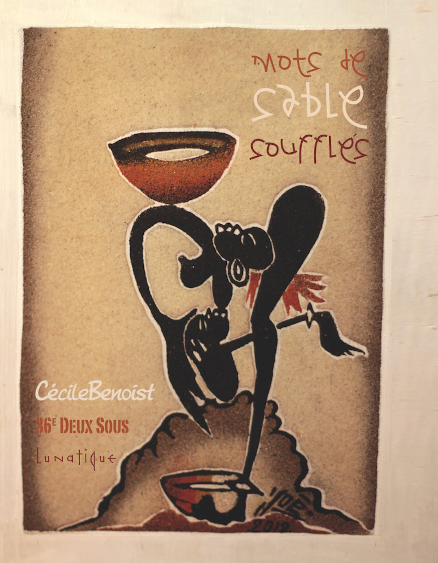 ebook cover of Mots de sable soufflés, by Cécile Benoist