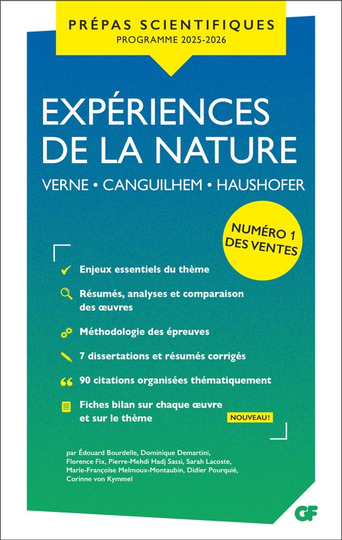 ebook cover of Expériences de la nature - Prépas scientifiques 2026. Verne - Canguilhem - Haushofer, by Collectif